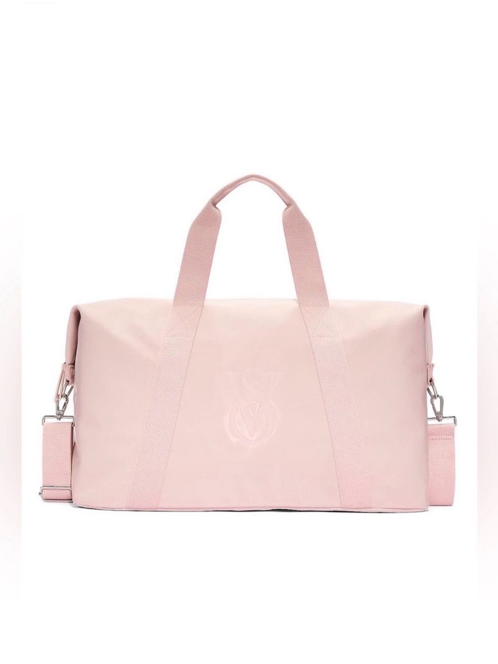 Victoria’s Secret Pink metallic duffle bag NWT